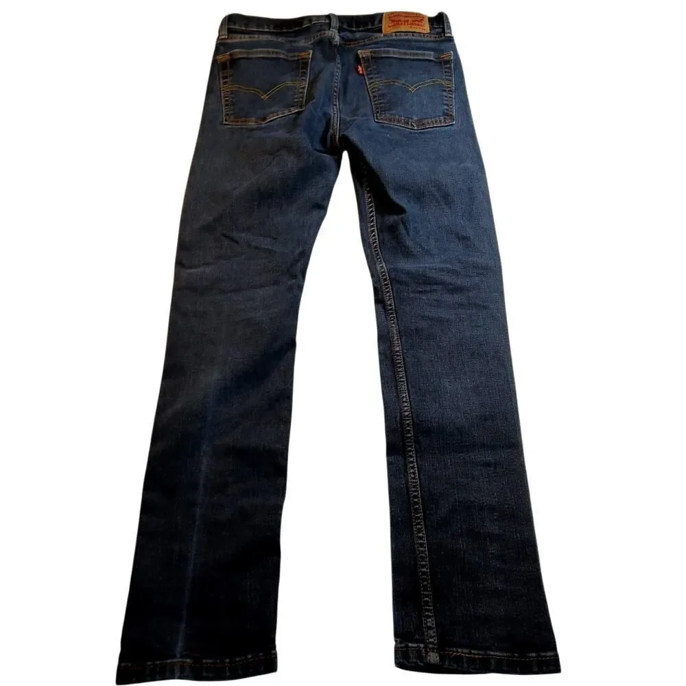 LEVI STRAUSS 510 Men's Classic Dark Blue Straight Leg Jeans - Size: 31x32